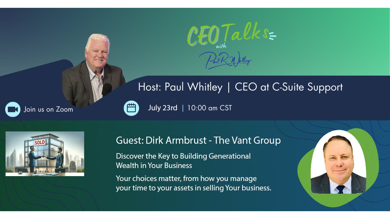 CEO Talks: 𝑫𝒊𝒔𝒄𝒐𝒗𝒆𝒓 𝒕𝒉𝒆 𝑲𝒆𝒚 𝒕𝒐 𝑩𝒖𝒊𝒍𝒅𝒊𝒏𝒈 𝑮𝒆𝒏𝒆𝒓𝒂𝒕𝒊𝒐𝒏𝒂𝒍 𝑾𝒆𝒂𝒍𝒕𝒉 𝒊𝒏 𝒀𝒐𝒖𝒓 𝑩𝒖𝒔𝒊𝒏𝒆𝒔𝒔