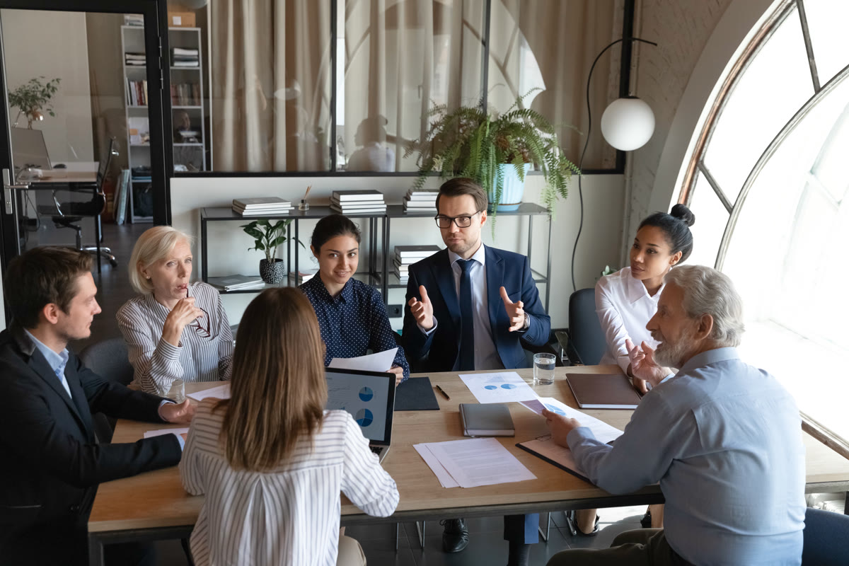 C-suite in a meeting